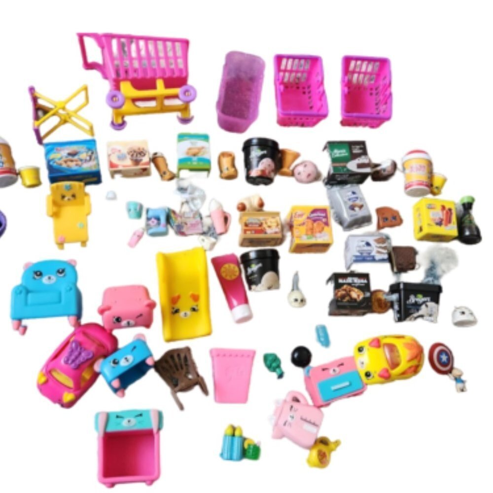 Shopkins and Mini Foods Brands || Great Children's Gift! 64 pieces